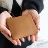 ブラウン | 【スキミング防止】L字ファスナースリムミニウォレット | Vita Felice
