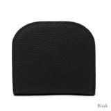 ブラック | 本革ラウンドスリムミニウォレット | Vita Felice