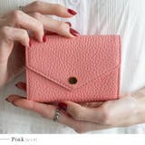 ピンク | 【スキミング防止】本革レターフラップカードケース | Vita Felice