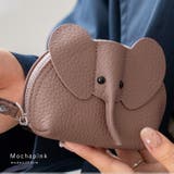 モカピンク | キーリング付き本革コインケース(Elephant) | Vita Felice