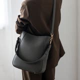 チャコール | 編み上げハンドル 2way縦型バッグ | Vita Felice