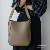 グレーベージュ | 編み上げハンドル 2way縦型バッグ | Vita Felice