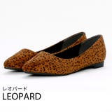 レオパード | シンプルプレーンぺたんこパンプス | VIVIAN COLLECTION