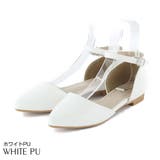 ホワイトPU | Vivian ポインテッドトゥ セパレート | VIVIAN COLLECTION