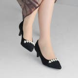 ビジューパール飾りグリッターレースパンプス | VIVIAN COLLECTION | 詳細画像13 