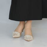 ビジューパール飾りグリッターレースパンプス | VIVIAN COLLECTION | 詳細画像18 