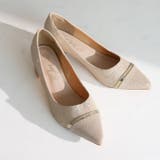 グリッタートゥ切り替えデザインサテンレースパンプス | VIVIAN COLLECTION | 詳細画像6 