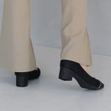 グリッタートゥ切り替えデザインサテンレースパンプス | VIVIAN COLLECTION | 詳細画像10 