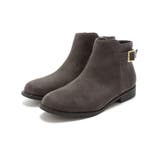 グレースエード | 軽量ソール&ローヒールベルテッドショートブーツ | VIVIAN COLLECTION