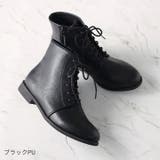 軽量ソール&ローヒールレースアップショートブーツ | VIVIAN COLLECTION | 詳細画像19