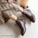 軽量ソール&ローヒールレースアップショートブーツ | VIVIAN COLLECTION | 詳細画像20