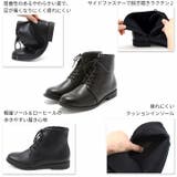 軽量ソール&ローヒールレースアップショートブーツ | VIVIAN COLLECTION | 詳細画像4