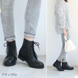 軽量ソール&ローヒールレースアップショートブーツ | VIVIAN COLLECTION | 詳細画像10