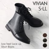 軽量ソール&ローヒールレースアップショートブーツ | VIVIAN COLLECTION | 詳細画像1