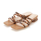 ベッコウ | スクエアトゥメニー華奢ストラップクリアヒールサンダル | VIVIAN COLLECTION