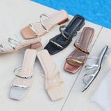 スクエアトゥメニー華奢ストラップクリアヒールサンダル | VIVIAN COLLECTION | 詳細画像21 