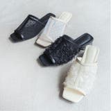 スクエアトゥチュールクリアヒールサンダル | VIVIAN COLLECTION | 詳細画像9