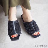 スクエアトゥチュールクリアヒールサンダル | VIVIAN COLLECTION | 詳細画像22