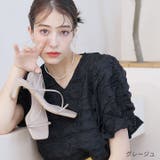 スクエアトゥアシメ華奢ストラップヒールサンダル | VIVIAN COLLECTION | 詳細画像21