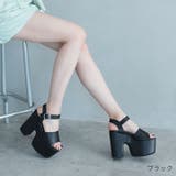 厚底プラットフォームアンクルストラップサンダル | VIVIAN COLLECTION | 詳細画像12
