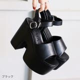 厚底プラットフォームアンクルストラップサンダル | VIVIAN COLLECTION | 詳細画像18