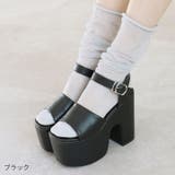 厚底プラットフォームアンクルストラップサンダル | VIVIAN COLLECTION | 詳細画像21