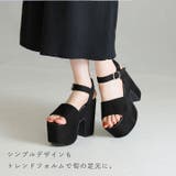 厚底プラットフォームアンクルストラップサンダル | VIVIAN COLLECTION | 詳細画像6