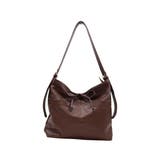 ダークブラウン | ソフトドローストリングリボンワンショルダー | VIVIAN COLLECTION