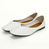 ホワイト(メッシュ型押し) | スクエアトゥVカットバブーシュ | VIVIAN COLLECTION