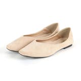 ベージュスエード | スクエアトゥVカットバブーシュ | VIVIAN COLLECTION