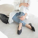 スクエアトゥ切り替えデザインバブーシュ | VIVIAN COLLECTION | 詳細画像8