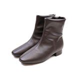 ダークブラウン | 履きごこちやみつき感激 晴雨兼用ストレッチショートブーツ | VIVIAN COLLECTION