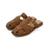 キャメルスエード | バックルベルトグルカサンダル | VIVIAN COLLECTION