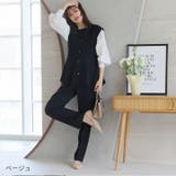 ポインテッドトゥVカット切り替えデザインフラットパンプス | VIVIAN COLLECTION | 詳細画像20