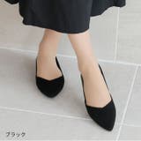 ポインテッドトゥVカット切り替えデザインフラットパンプス | VIVIAN COLLECTION | 詳細画像22