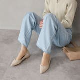 ポインテッドトゥVカット切り替えデザインフラットパンプス | VIVIAN COLLECTION | 詳細画像12