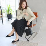 ポインテッドトゥVカット切り替えデザインフラットパンプス | VIVIAN COLLECTION | 詳細画像14