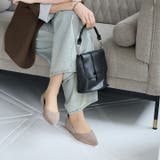 ポインテッドトゥVカット切り替えデザインフラットパンプス | VIVIAN COLLECTION | 詳細画像17