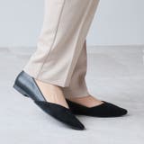 ポインテッドトゥVカット切り替えデザインフラットパンプス | VIVIAN COLLECTION | 詳細画像6