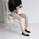 ポインテッドトゥVカット切り替えデザインフラットパンプス | VIVIAN COLLECTION | 詳細画像10