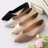 ポインテッドトゥVカット切り替えデザインフラットパンプス | VIVIAN COLLECTION | 詳細画像22 