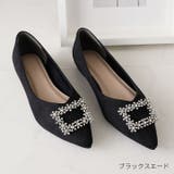 ポインテッドトゥビジューバックルモチーフフラットパンプス | VIVIAN COLLECTION | 詳細画像20