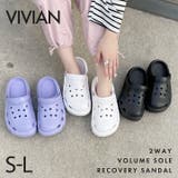 2WAY厚底リカバリークロッグサンダル | VIVIAN COLLECTION | 詳細画像1