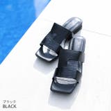 ゴールドパーツヒールクロスミュールサンダル | VIVIAN COLLECTION | 詳細画像18