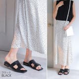 ゴールドパーツヒールクロスミュールサンダル | VIVIAN COLLECTION | 詳細画像9