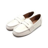 ホワイト | ふわやわインヒールコインローファー | VIVIAN COLLECTION