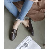 ブラウンクロコ | Vivian ローファー レディース | VIVIAN COLLECTION