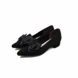 ブラックドット | ポインテッドトゥリボンパンプス | VIVIAN COLLECTION