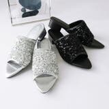 ポインテッドトゥスパンコールミュールサンダル | VIVIAN COLLECTION | 詳細画像8 