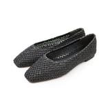 ブラック | サッ！と履けるシアーラフィアメッシュフラットシューズ | VIVIAN COLLECTION